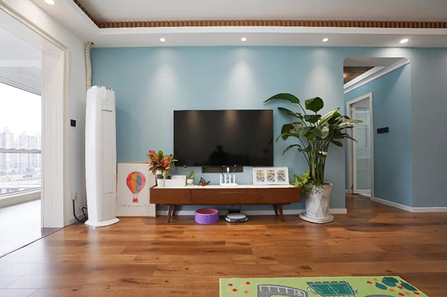 108㎡四居，打造室內(nèi)陽臺(tái)+休閑吧臺(tái)，體驗(yàn)日系小清新生活